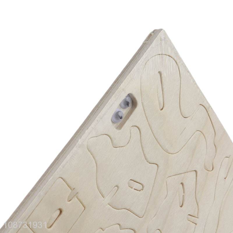 Best price wooden 3d children lion puzzle toys wooden construction kit for sale