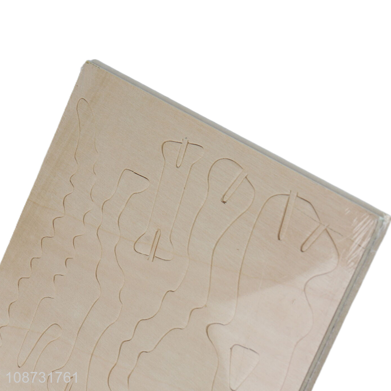 Hot selling dinosaur 3d wooden puzzle toys jigsaw games for children