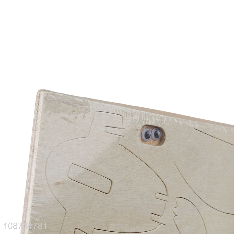 Good quality mouse shape wooden 3d children puzzle toys for educational toys