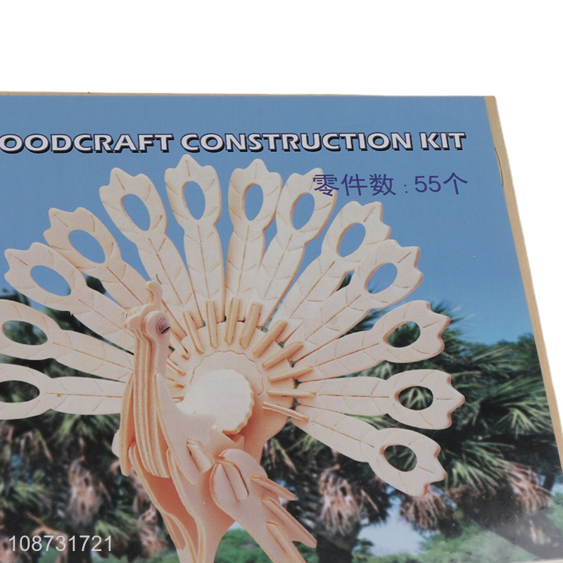 Hot products wooden 3d children puzzle toys jigsaw games for educational toys