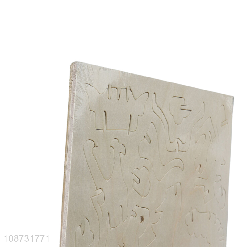 Yiwu factory wooden 3d dragon shape children puzzle toys 3d jigsaw games