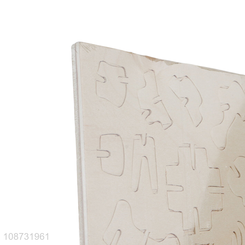 China supplier wooden 3d stegosaurus puzzle toys kids dinosaur model toys