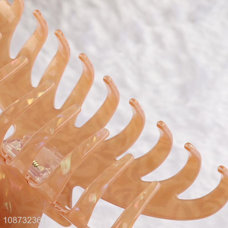 Factory price acrylic fashionable hair accessories hair claw clips for sale