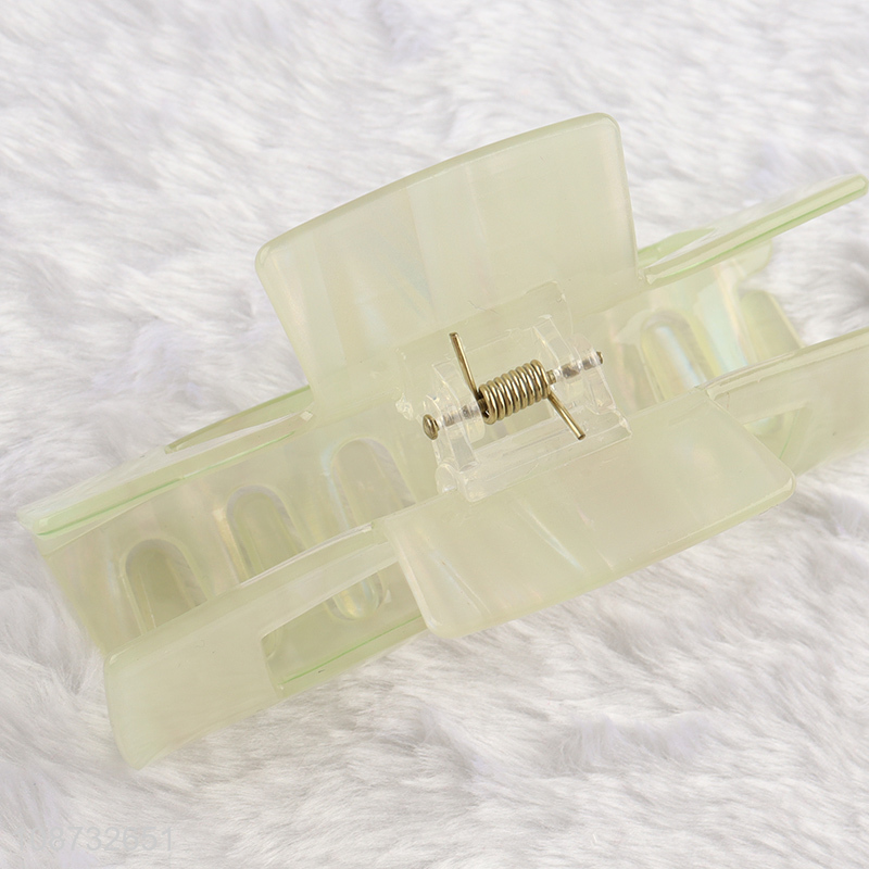 Top quality rectangle hollow out acrylic hair claw clips hair jaw clips