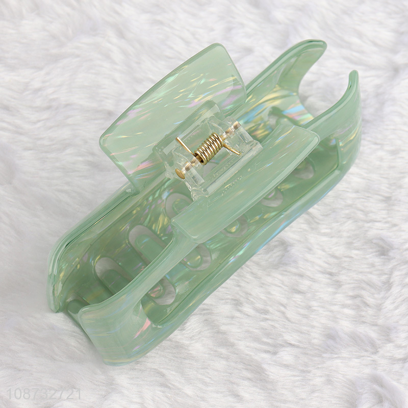 Low price rectangle hollow out hair claw clips hair accessories for women girls