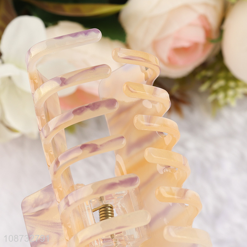 Good quality large plastic acrylic hair claw clip for women