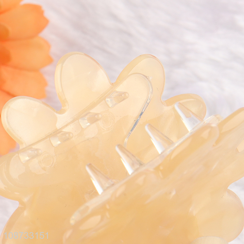 China imports flower claw clips strong hold acrylic hair clips
