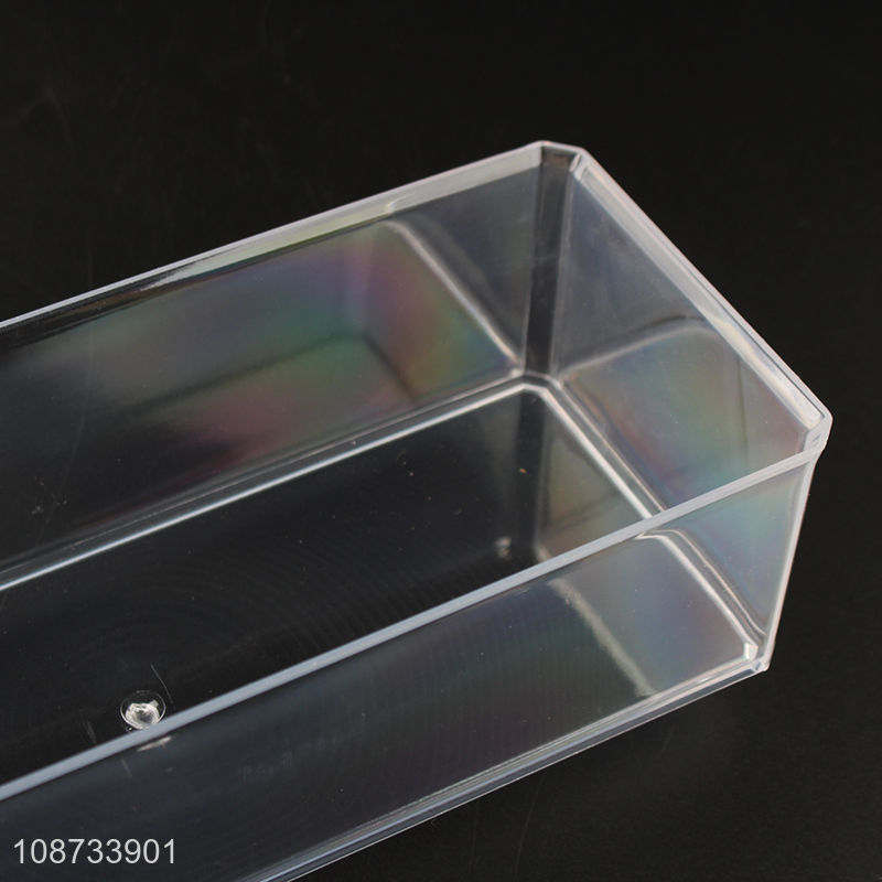 New design clear plastic cosmetic makeup storage box display stand for sale