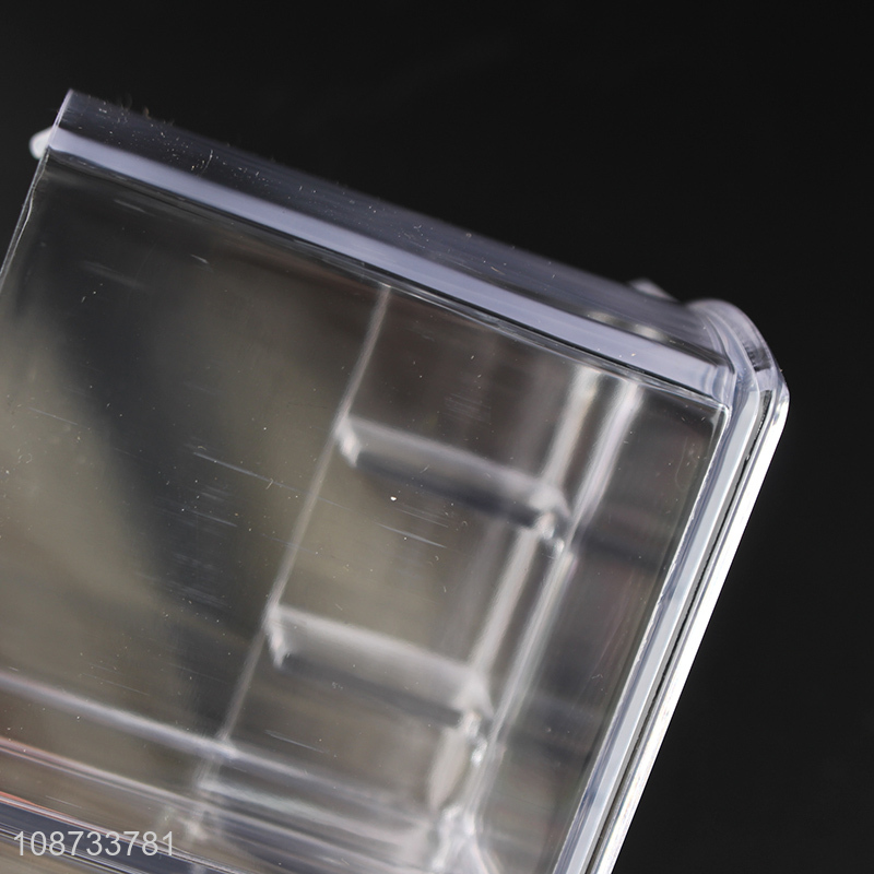 China wholesale clear desktop makeup organizer cosmetic storage box for bedroom