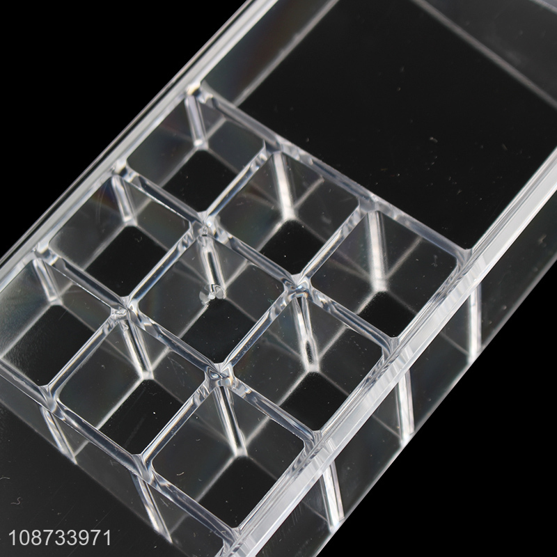 Good quality clear cosmetic organizer makeup storage box lipstick display holder