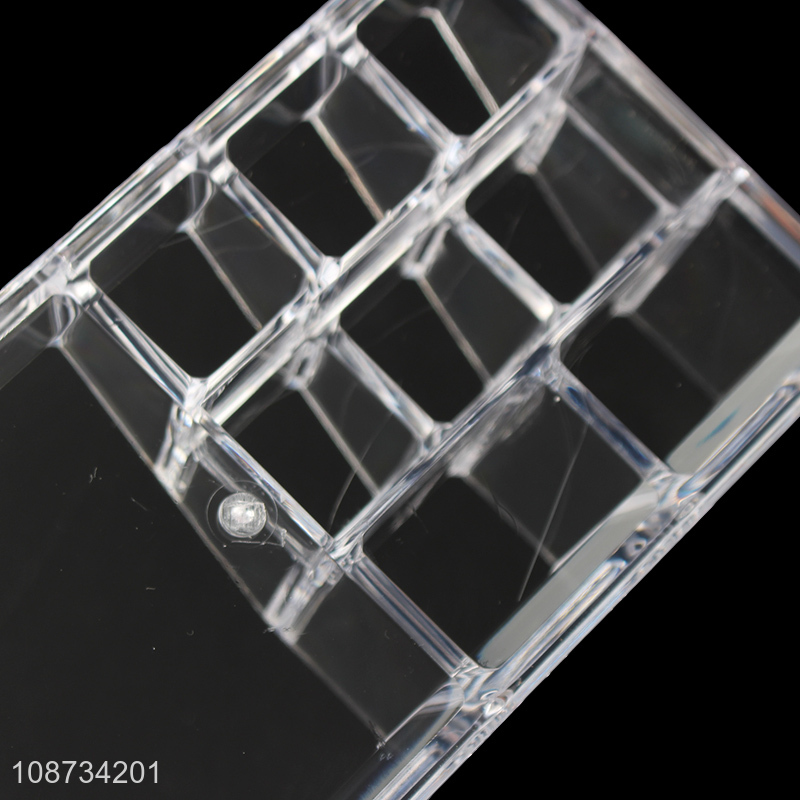 High quality plastic makeup organizer lipstick makeup display holder storage box