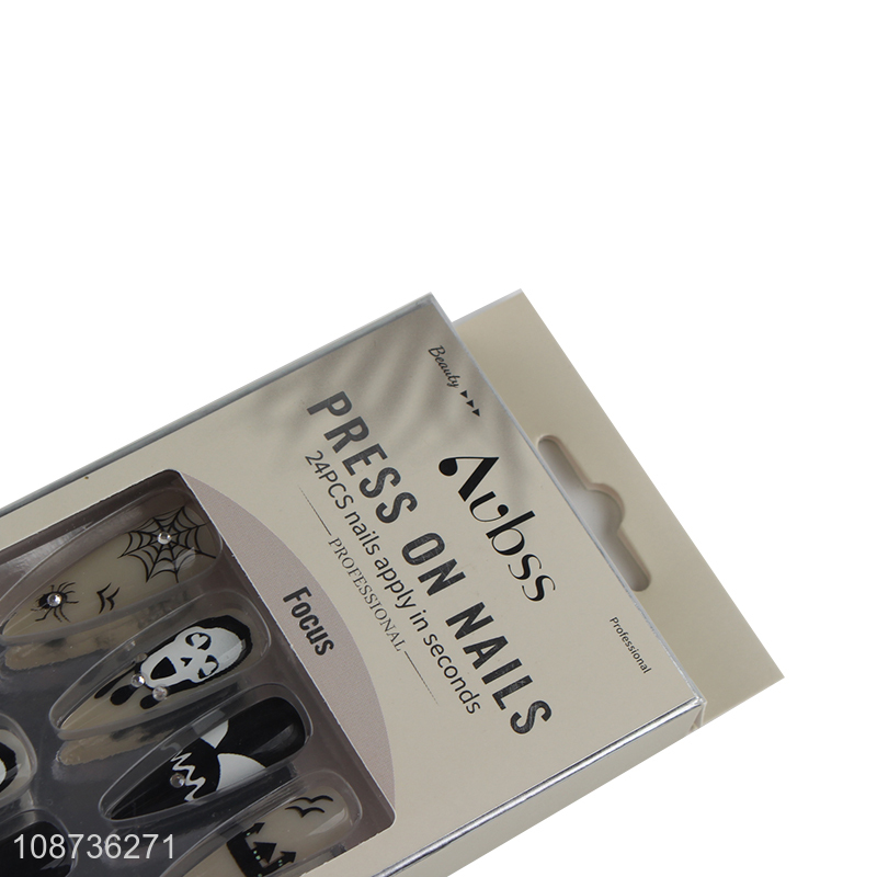 Top selling halloween decoration women fake nail press-on nail set