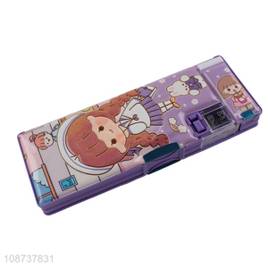 New arrival cartoon girls students stationery storage <em>pencil</em> <em>box</em> for sale