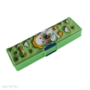 Popular products cartoon double-sided stationery storage <em>pencil</em> <em>box</em>