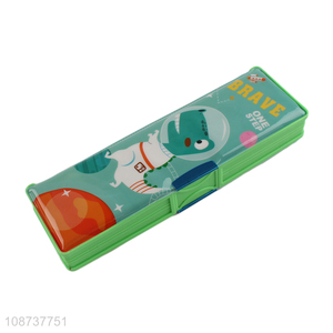 Best selling cartoon students stationery plastic <em>pencil</em> <em>box</em> wholesale