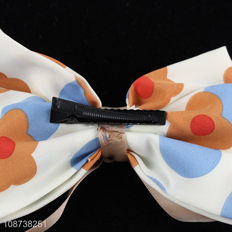 China factory fashion girls elegant bow hairpin hair clip for hair accessories
