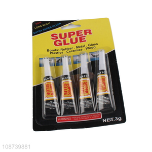 Hot selling 4pcs heat-resistant glass metal liquid glue wholesale