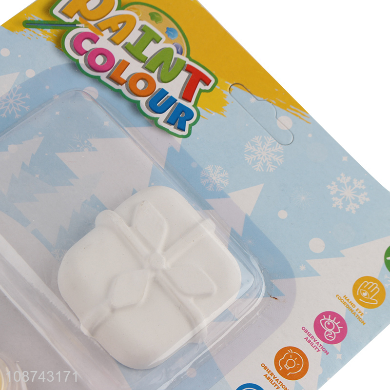 New products creative children diy christmas theme gypsum painting toys