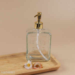 Top sale clear hand pressure pump bottle liquid soap dispenser bottle wholesale