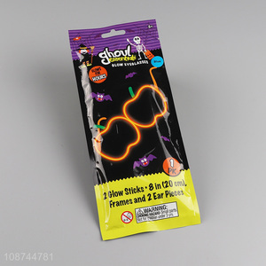 Online wholesale halloween party decoration party glowing glasses for adult