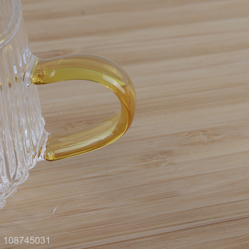 Online wholesale glass milk cups glass coffee mugs glass juice cups