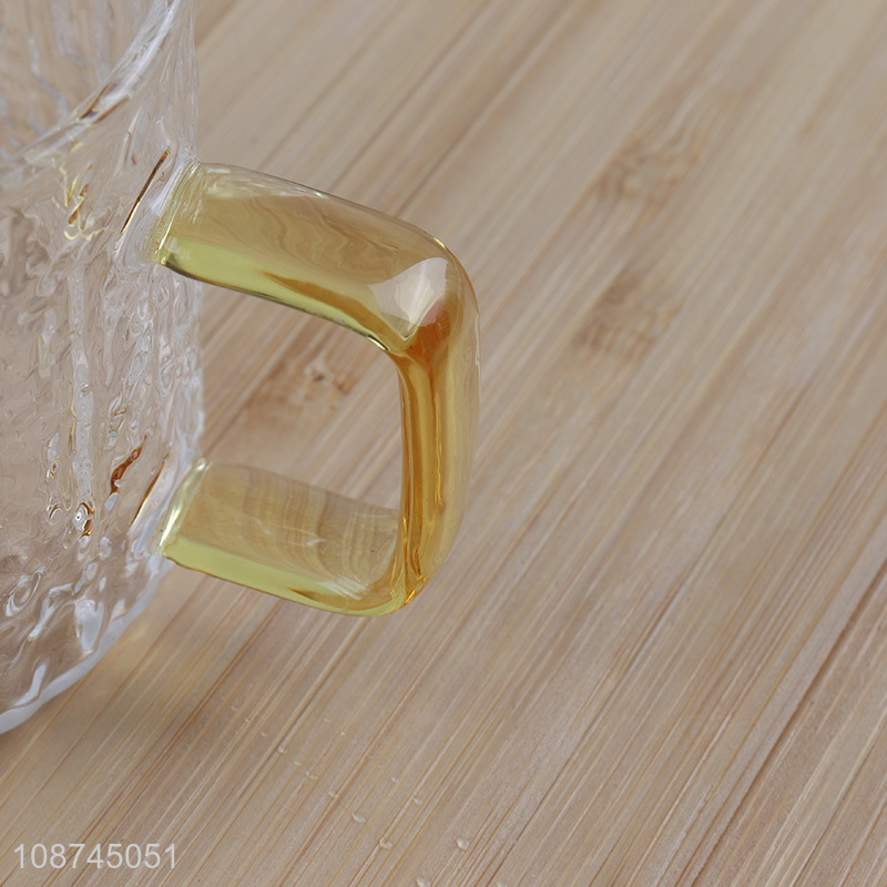 China imports textured glass mugs glass coffee espresso latte cups