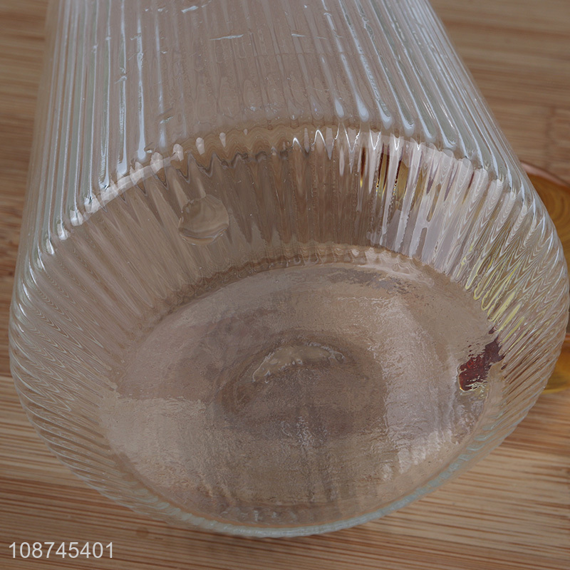 Hot selling ribbed glass mugs glass coffee espresso mug tea cup