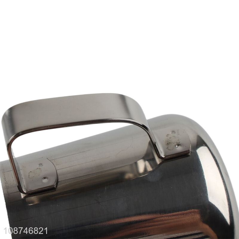 Wholesale stainless steel coffee milk frothing pitcher steamer cup with scale