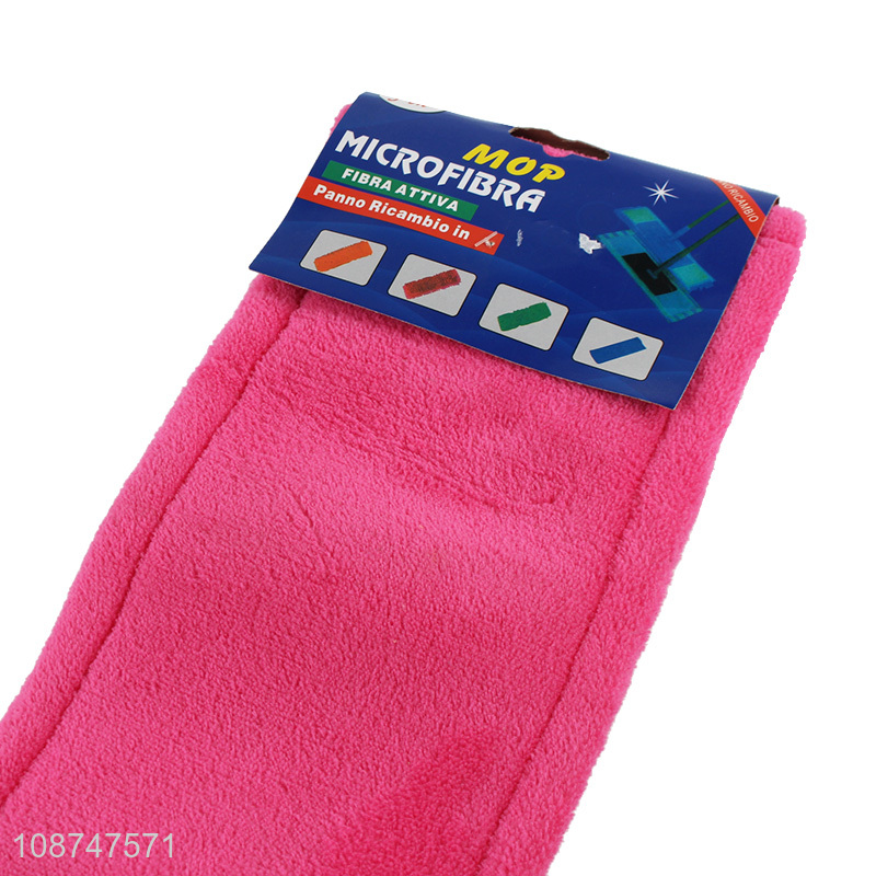Good quality reusable flat floor mop cloth microfiber mop replacement