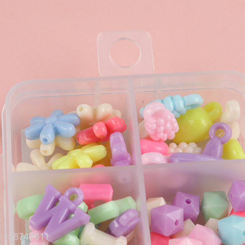 Popular products jewelry making kids diy beads kit toys wholesale