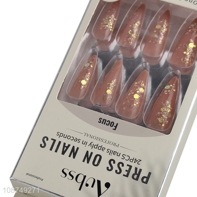 Top Quality Long False Nails Fashion Press On Nails