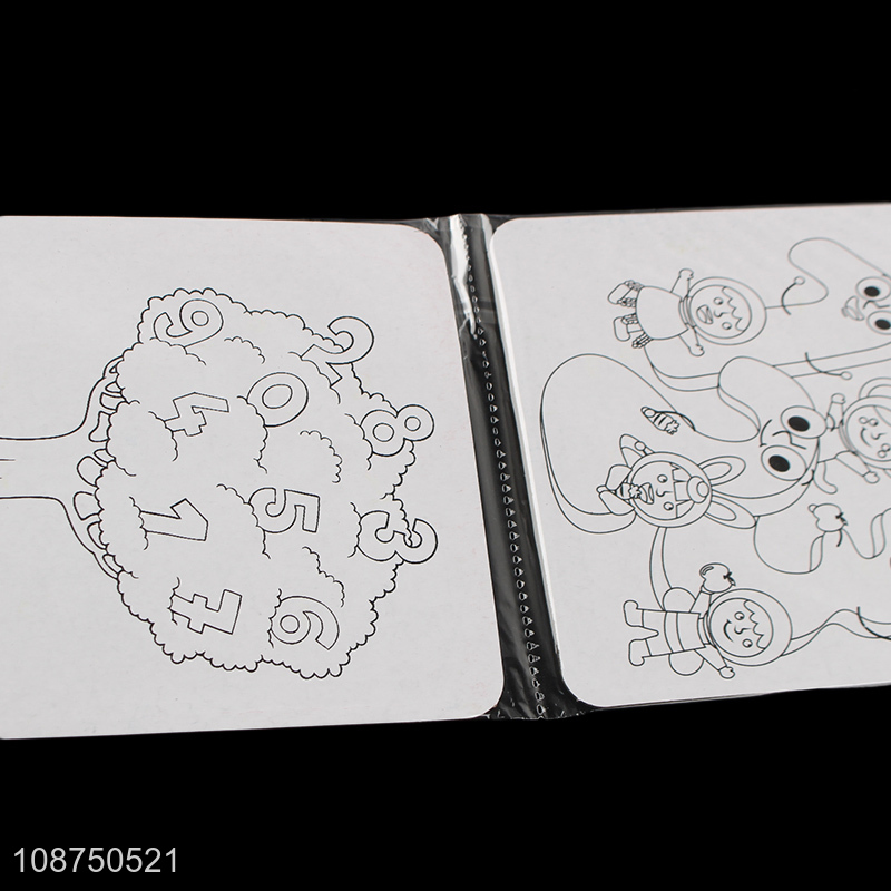 Factory Supply DIY Coloring Numeral Jigsaw Puzzle Toy