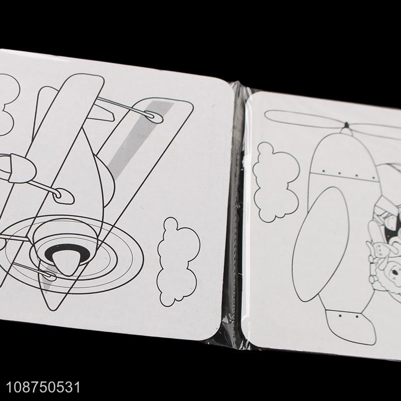 High Quality DIY Painting Cartoon Plane Jigsaw Puzzle Toy