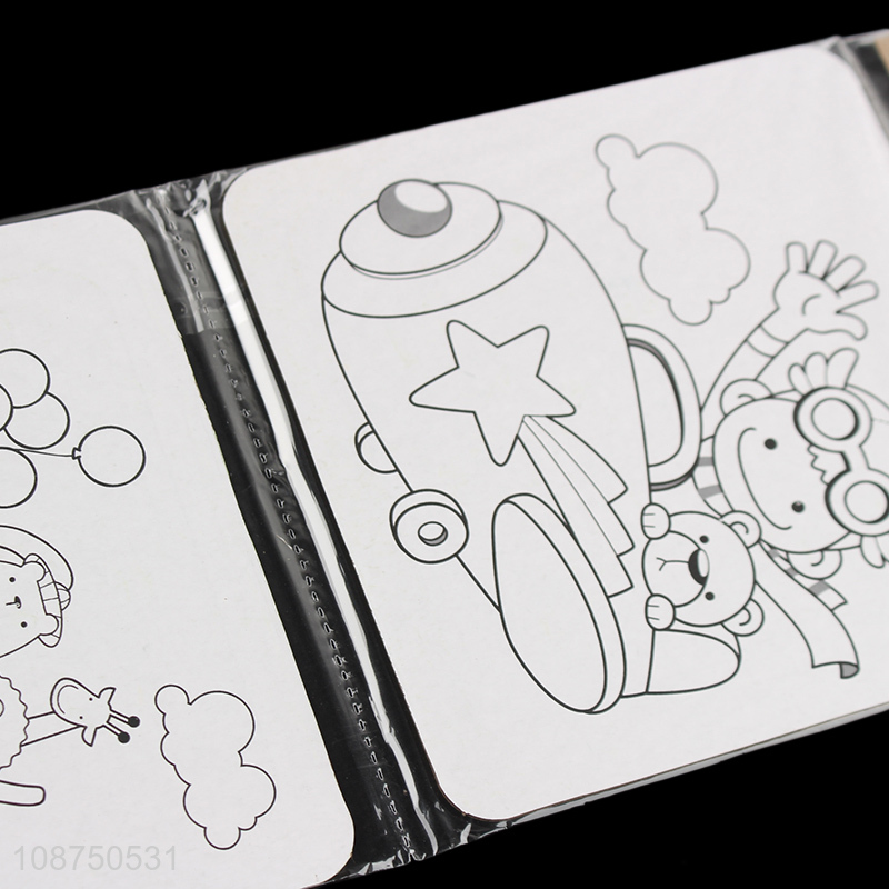 High Quality DIY Painting Cartoon Plane Jigsaw Puzzle Toy