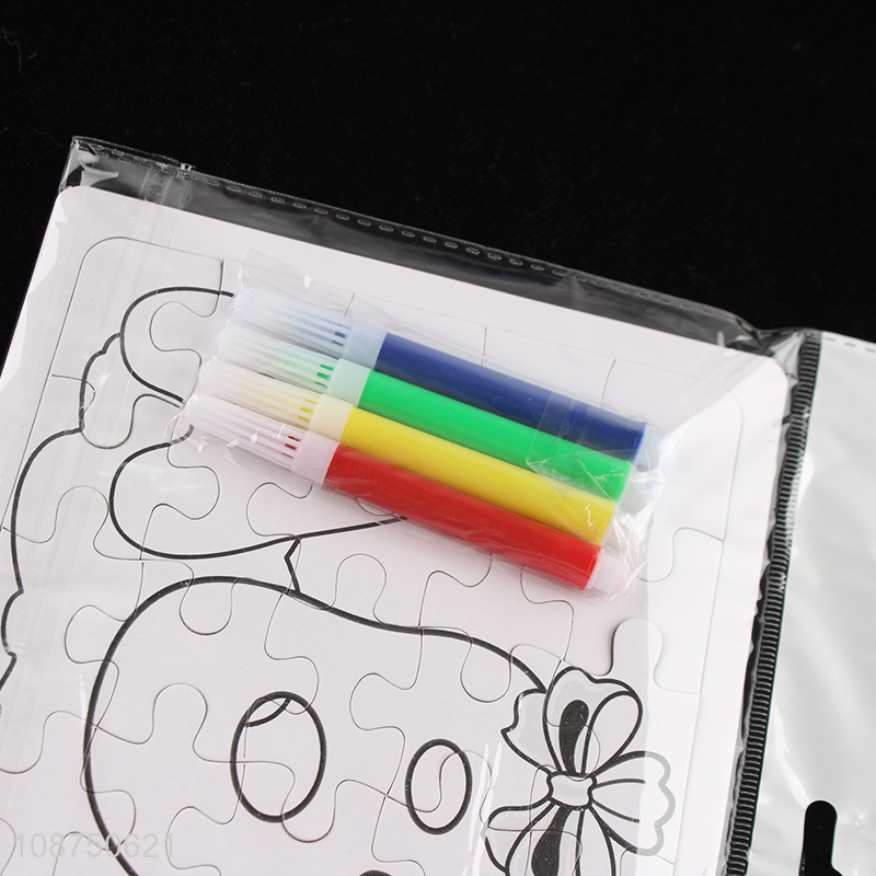 Popular Product DIY Coloring Alphabet Jigsaw Puzzle Toy