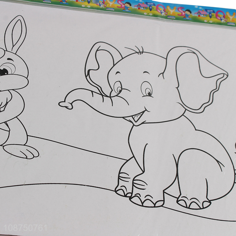 Hot Selling DIY Coloring Jungle Animal Jigsaw Puzzle Toy