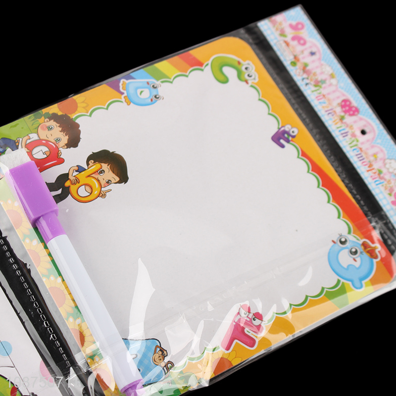 Customized DIY Painting Alphabet Jigsaw Puzzle And Doodle Board Set