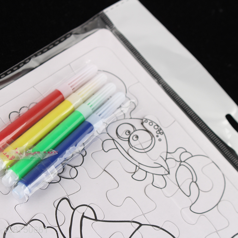 High Quality DIY Coloring Sea Animal Jigsaw Puzzle Toy