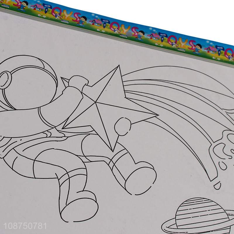 Factory Supply DIY Coloring Spaceman Jigsaw Puzzle Toy