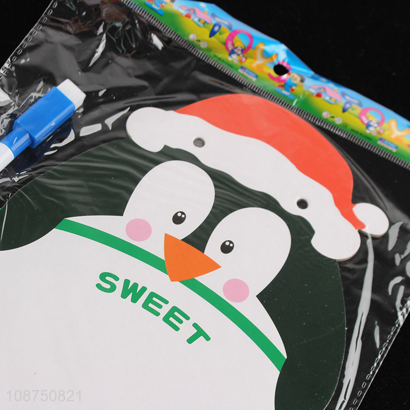 New arrival cartoon double sided erasable writing board for kids drawing