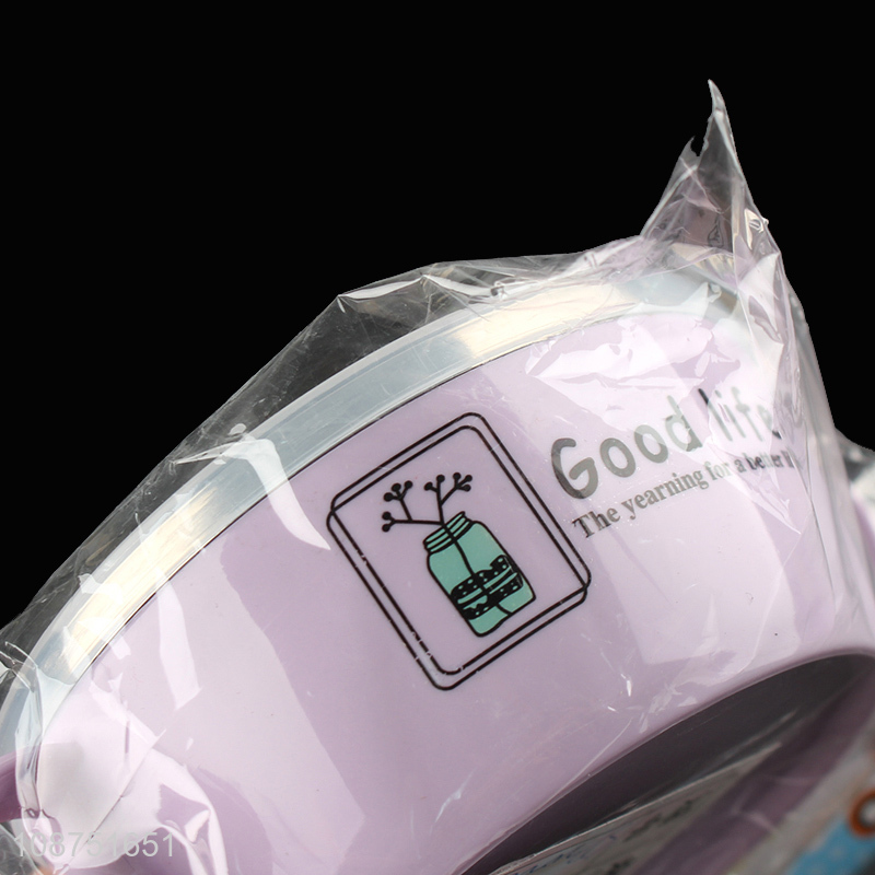 Wholesale food grade stainless steel bowl and spoon set for kids toddlers