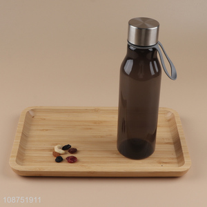 Online wholesale spill-proof plastic water bottle with stainless steel lid