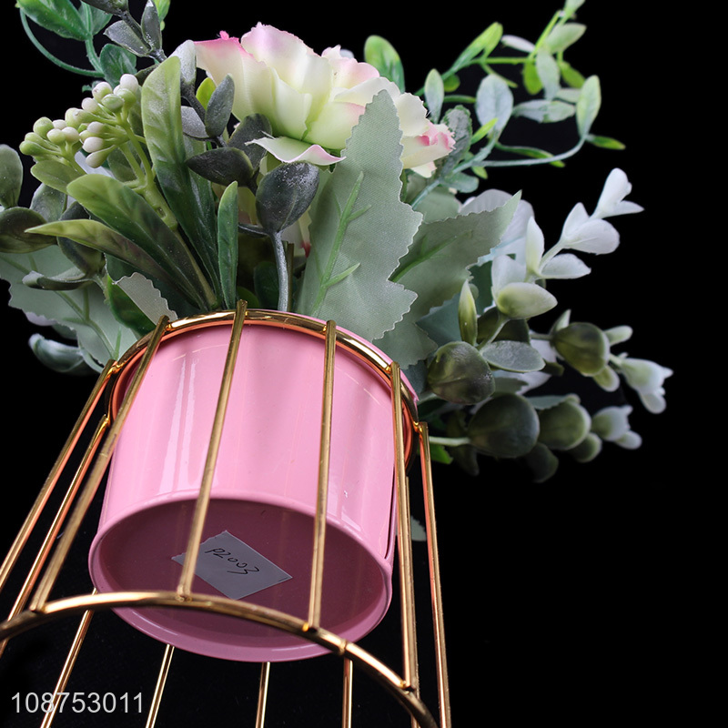 Hot selling lifelike artificial flower potted plant for indoor decor