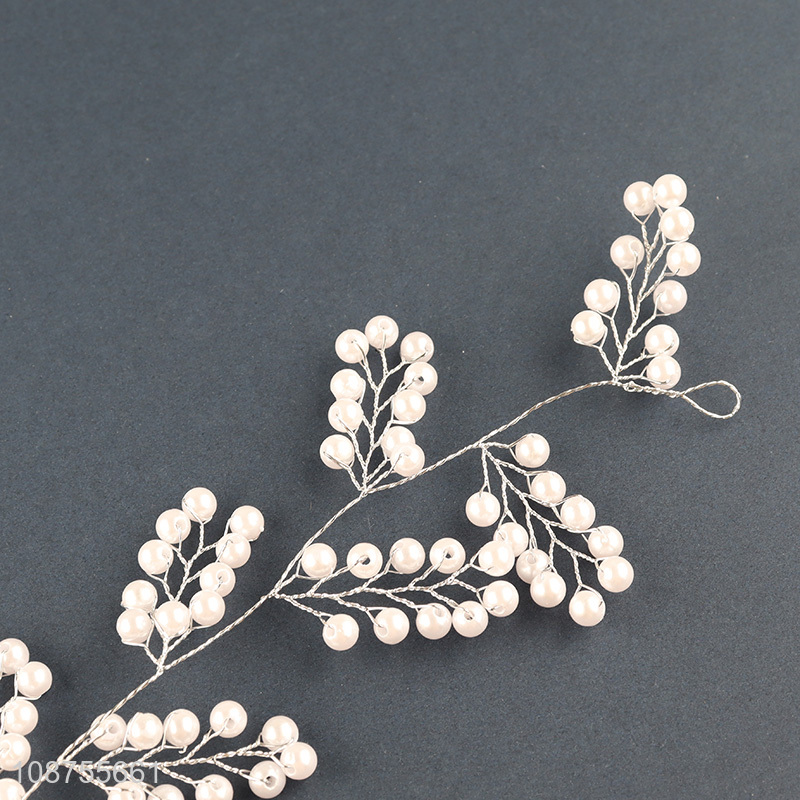 Factory supply pearl bridal wedding hair vine wedding hair accessories
