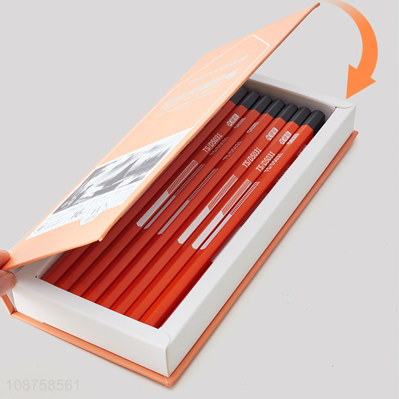 Wholesale 16 pieces advanced charcoal pencils(Soft, medium, hard, extra soft, mixed)