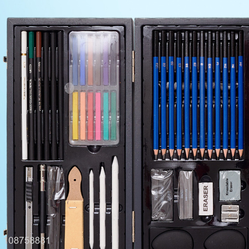 Hot Selling 50 Pieces Professional Sketching Pencils Colored Pencils Kit