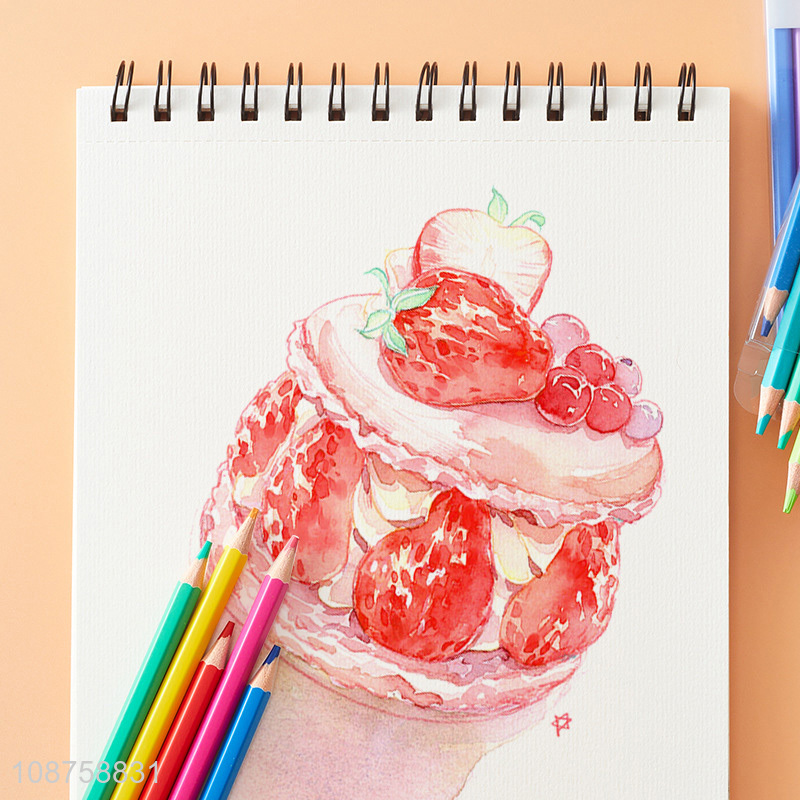 Wholesale 12-color pastel water-soluble colored pencils kids drawing pencils