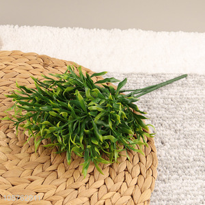 Wholesale 5 heads 20 block artificial water grass for home garden decor