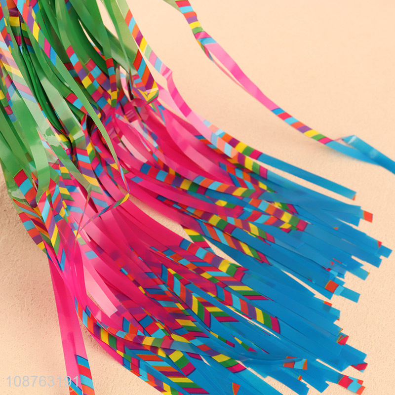 Yiwu market colorful 1.2m party decoration foil fringe curtain
