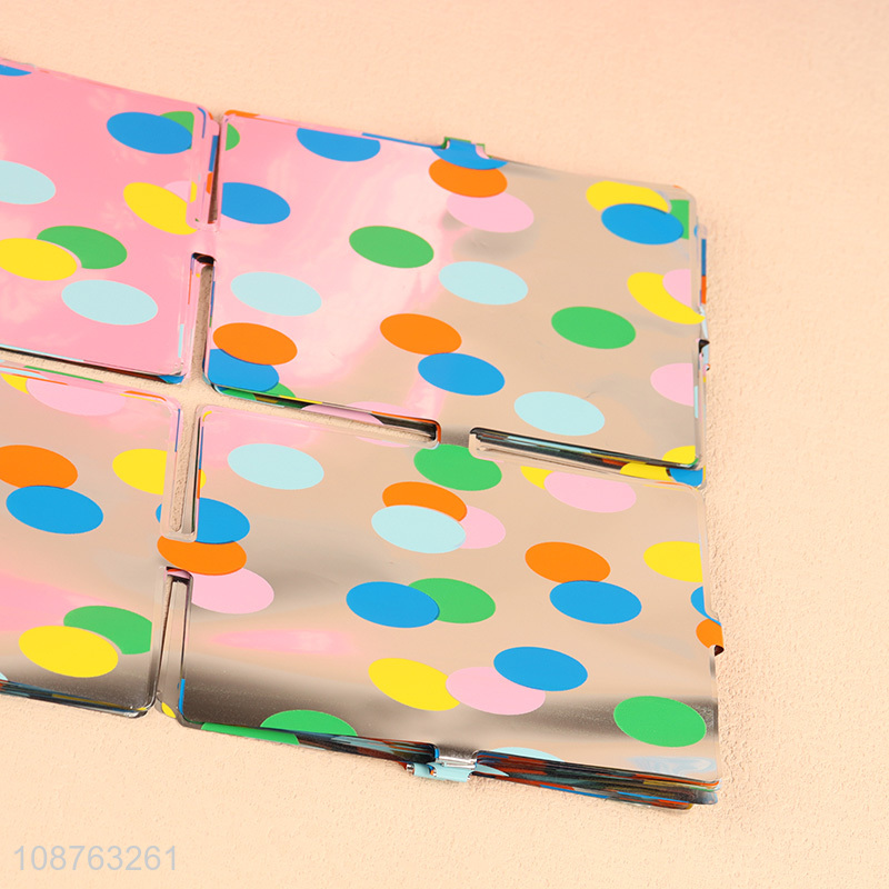 Latest design square foil fringe curtain for party decoration